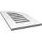 Ekena Millwork Quarter Round Top Right Surface Mount PVC Gable Vent w/ 3-1/2"W x 1"P Standard Frame, 14"W x 26"H GVPQR14X2601SF - alternate 4